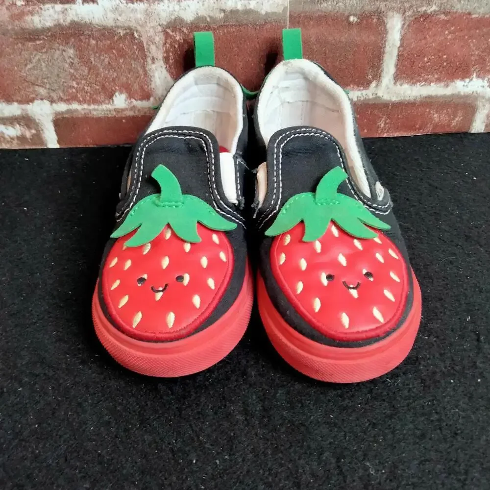 Vans Berry Slip On Shoes Girls Size 10 Toddler V Berry Sneakers - Picture 4 of 8